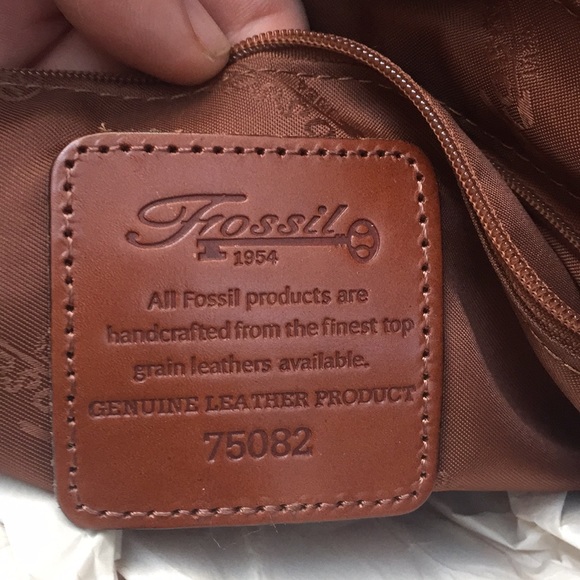 Leather Fossil Tote - Picture 5 of 6